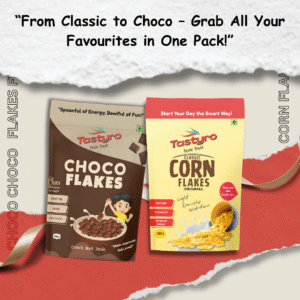 Double Crunch Combo – Choco Flakes + Corn Flakes (250g x 2)