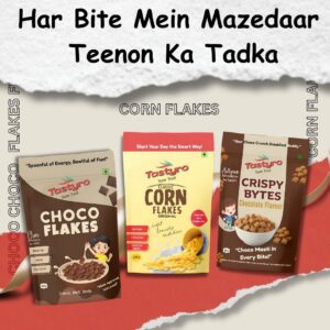 TASTYRO Triple Treat-Corn, Choco & Crispy Bytes Combo Pack
